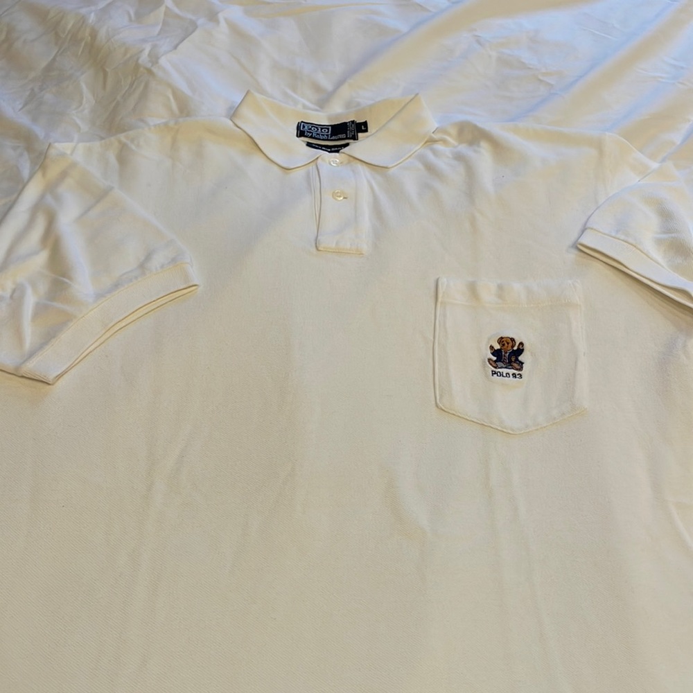 Polo Ralph Lauren The Big Shirt Bear with pocket polo. MADE IN USA!
